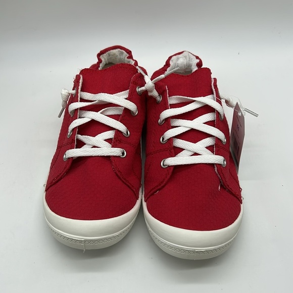 Time And Tru Red Memory Foam Sneakers Size 11 | Women’s Casual Slip-On | NWT - Picture 4 of 10